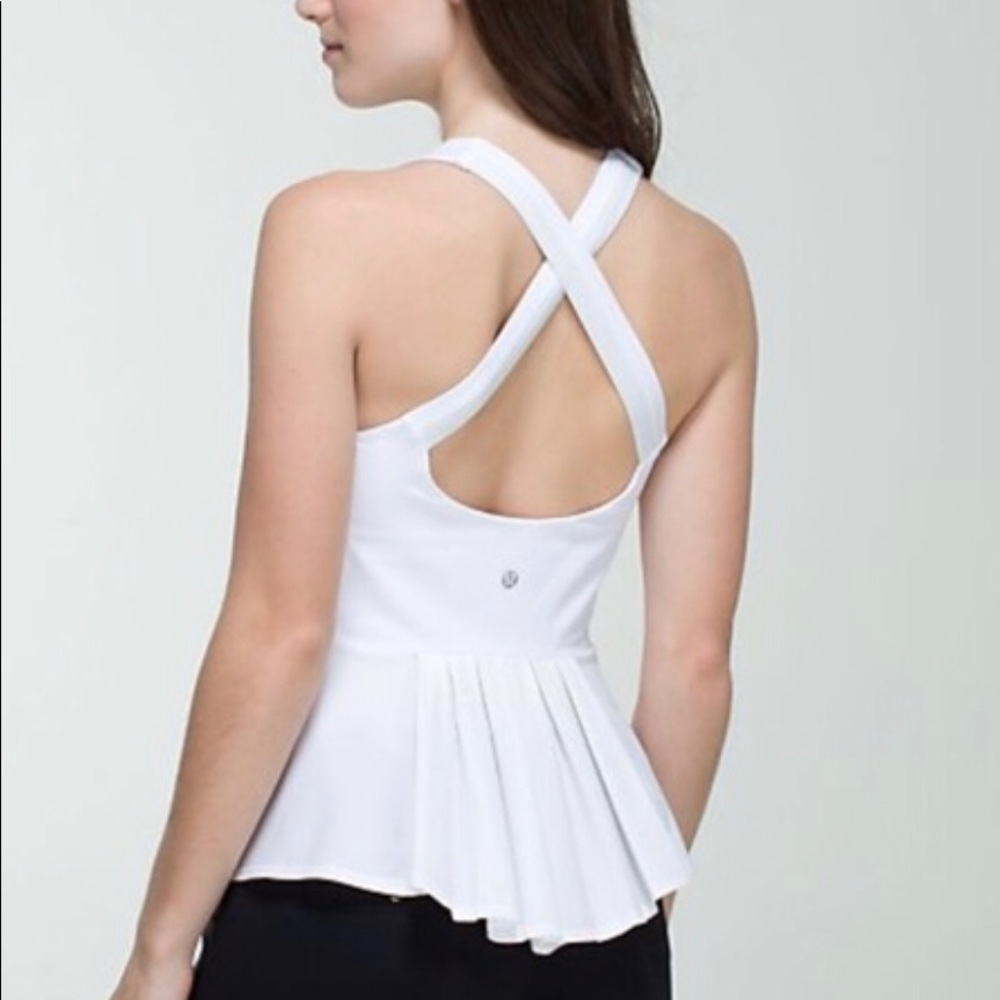 Lululemon &go line peplum purple top